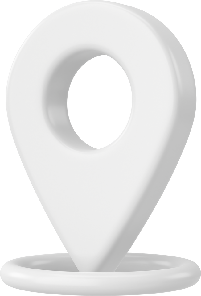 3D location sign. 3D icon. 3D illustration.